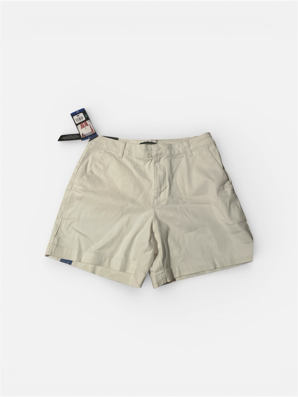 Banana Republic Women's Flat Front Shorts in Light Beige